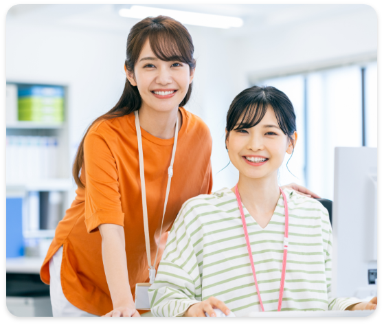 福利厚生や研修が充実しているから未経験者でも安心♪